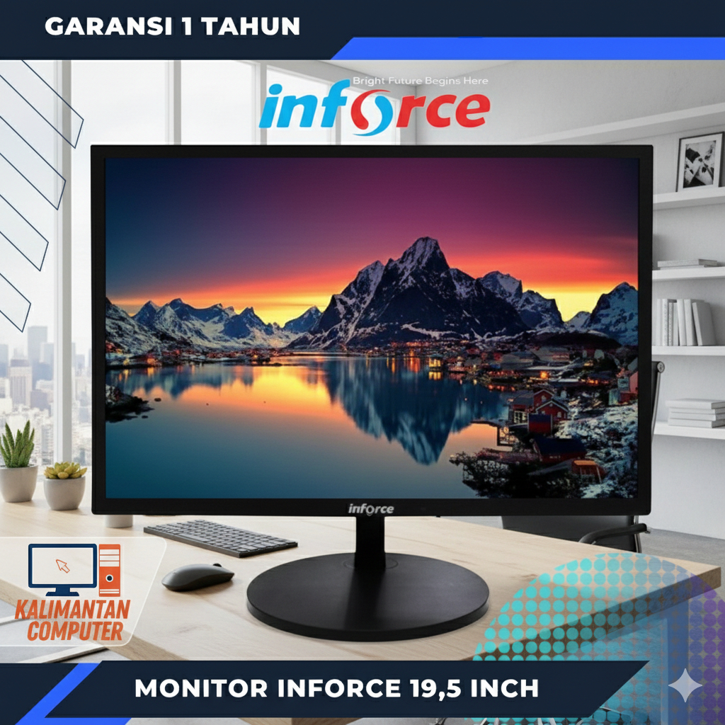 MONITOR LED INFORCE 19.5 INCH HDMI VGA IPS LED MONITOR 19" SLIM NEW MODEL