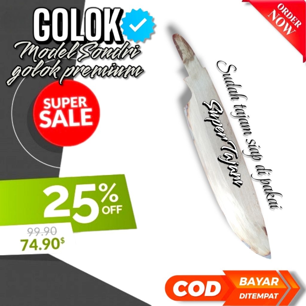 GOLOK MODEL SONDRI GOLOK PREMIUM PERKAKAS KEBUN TEMPA MANUAL KUAT TAJAM SERBAGUNA