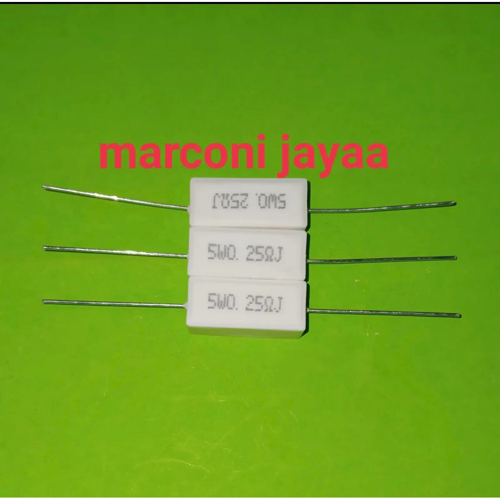 Resistor 0,25ohm 5watt kapur putih