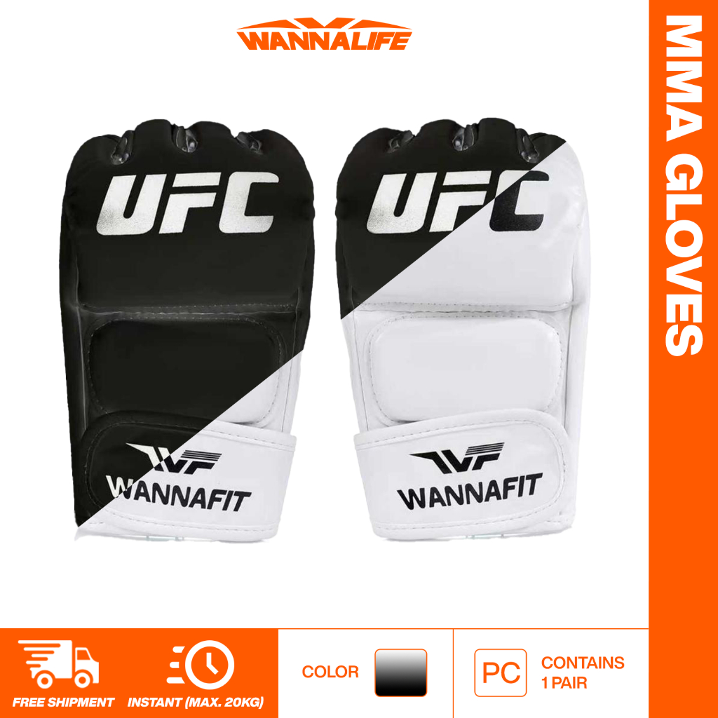 WANNALIFE Sarung Tinju MMA | Boxing Gloves | Alat Latihan Olahraga Boxing Muay Thai Taekwondo