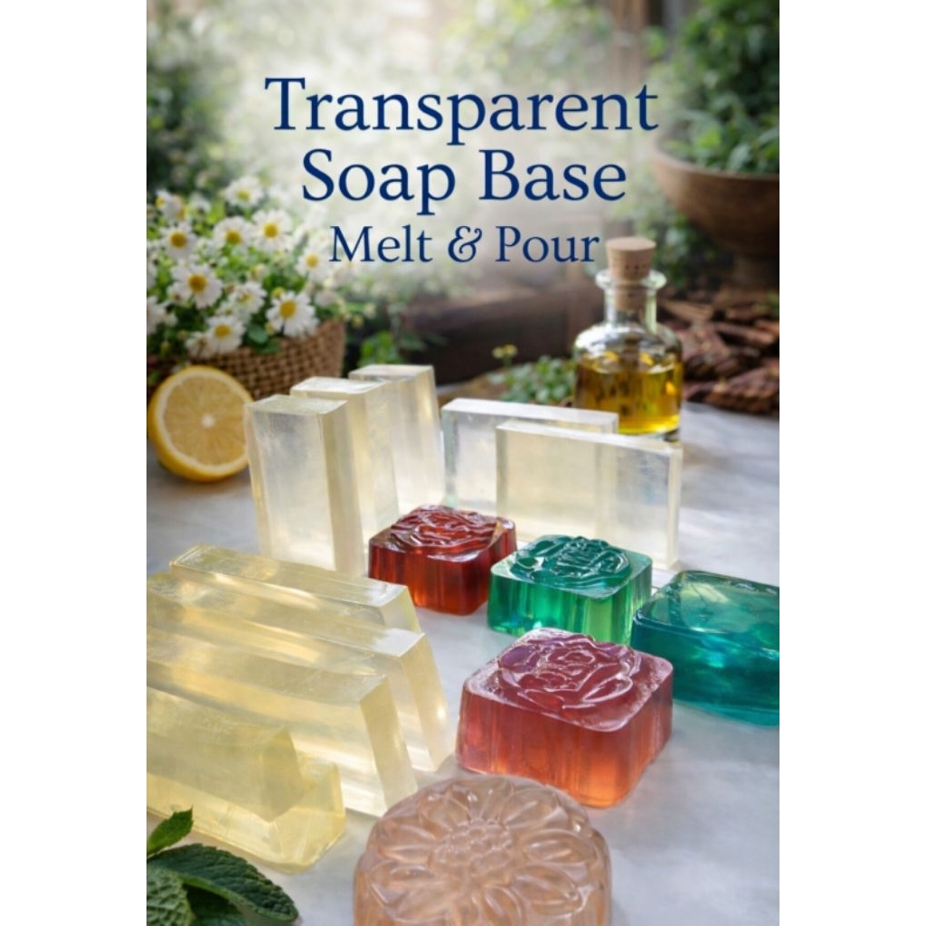 TRANSPARENT SOAP BASE ALAMI / GLYCERIN SOAP ATAU  MELT AND POUR BASE