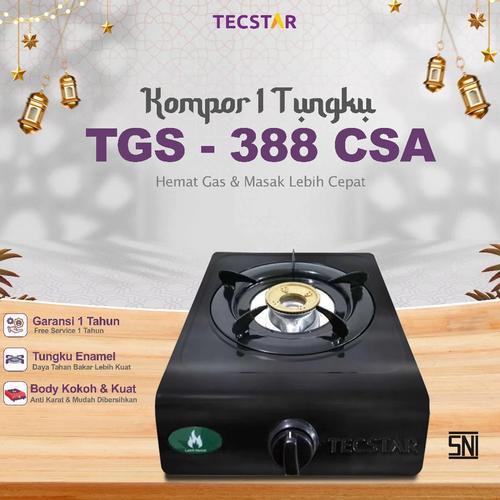 PROMO Kompor Gas 1 Tungku TECSTAR Kompor Gas 1 Tungku Tecstar free selang regulator SNI