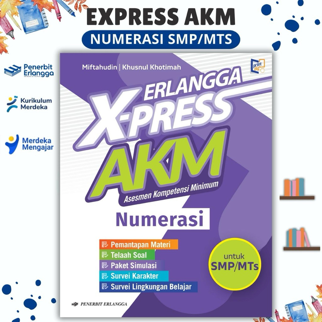 BUKU ERLANGGA X-PRESS AKM NUMERASI - PENERBIT ERLANGGA