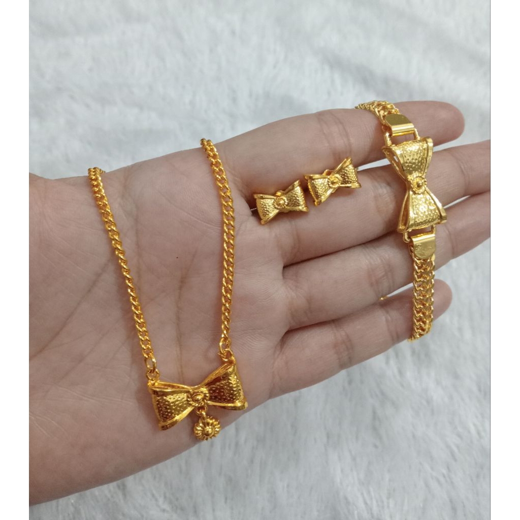 SET REPLIKA EMAS 24K PITA PERHIASAN WANITA