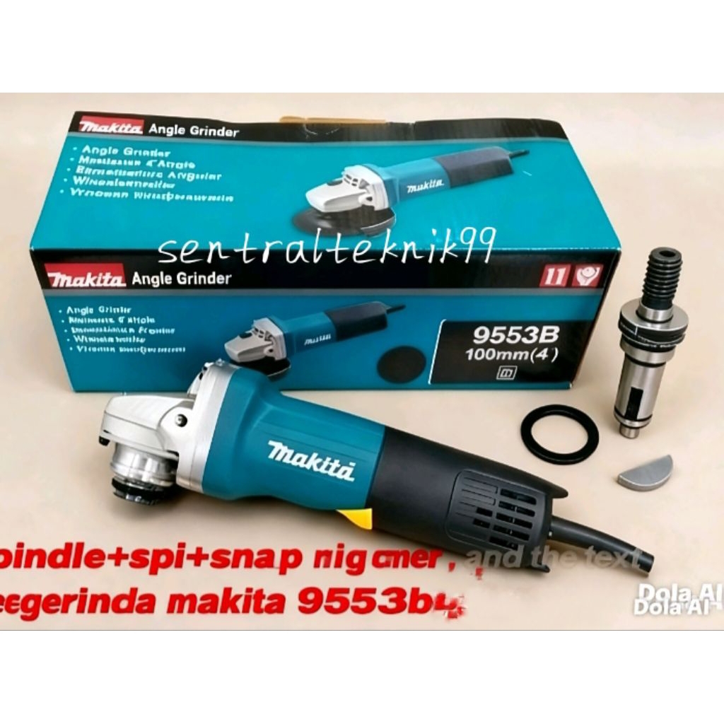 spindle+spi+snap ring gerinda makita 9553b