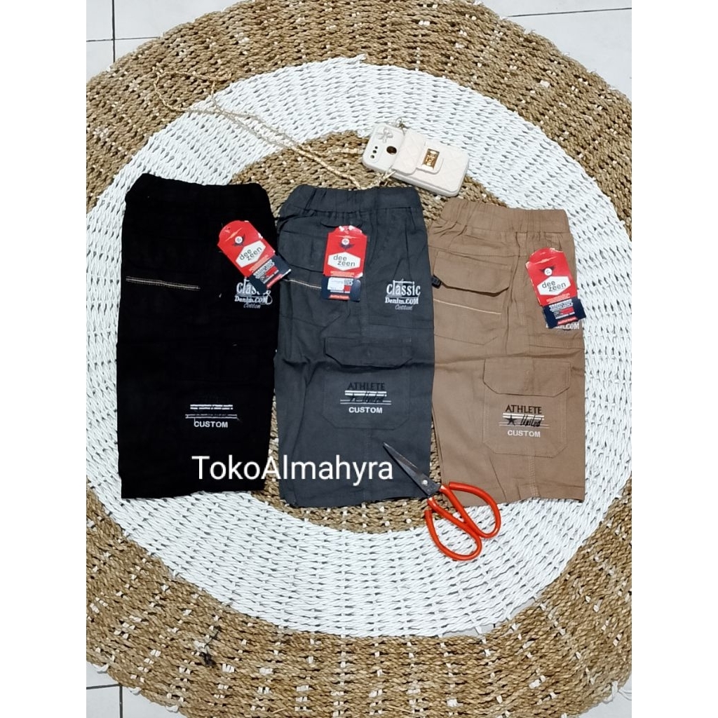 Celana Anak Pendek Kempol Anak Pria Bahan katun melar