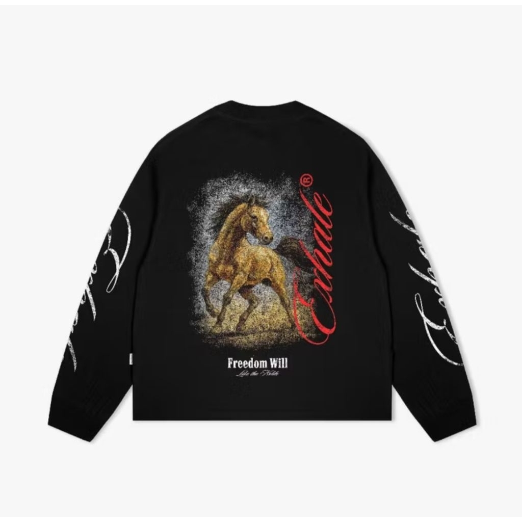 Exhale T Shirt Kaos Boxyfit Longsleeve