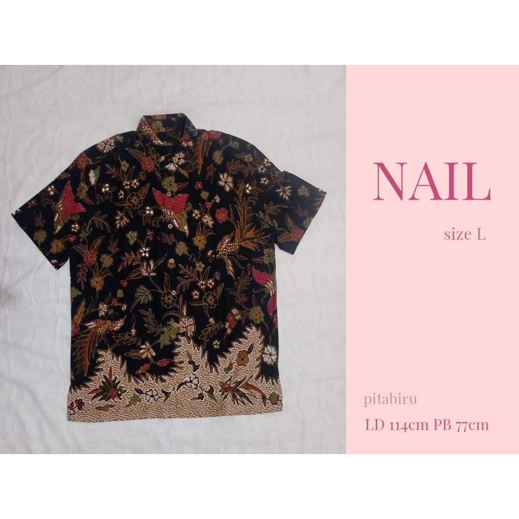 kemeja batik NAIL preloved