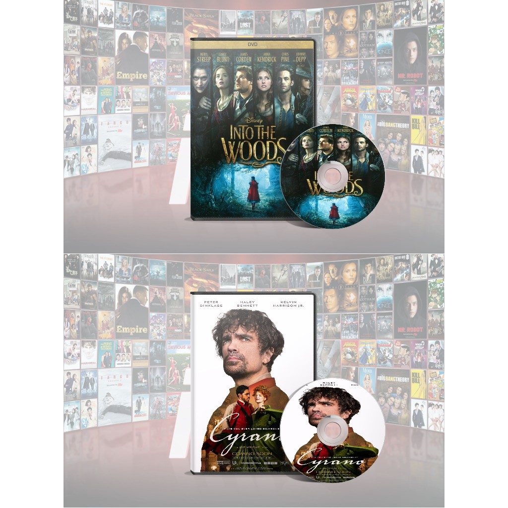 DVD Into The Woods (2014) + DVD Cyrano (2021)