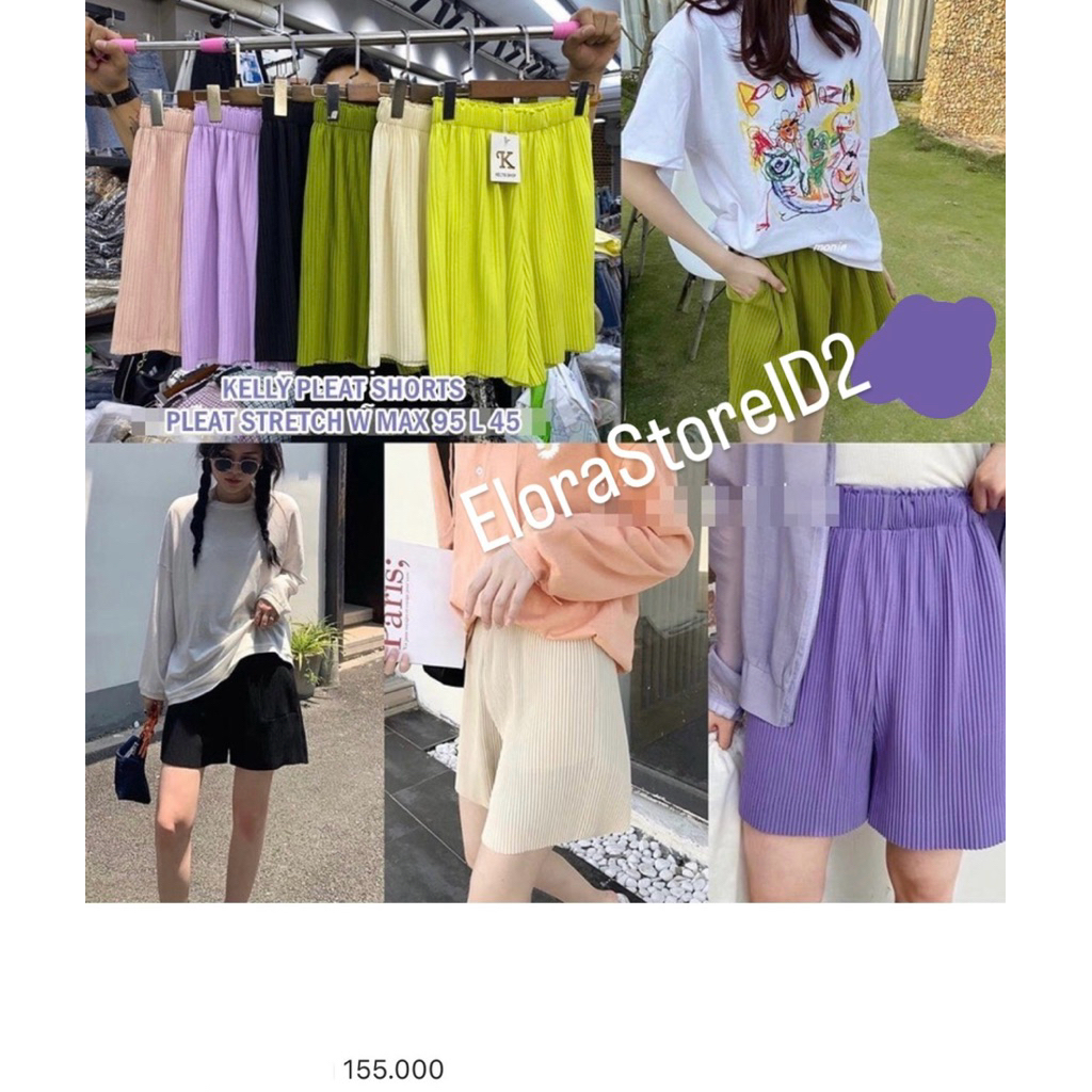 Kelly Pleat Shorts - Celana Pendek Wanita | Celana Pleat Wanita