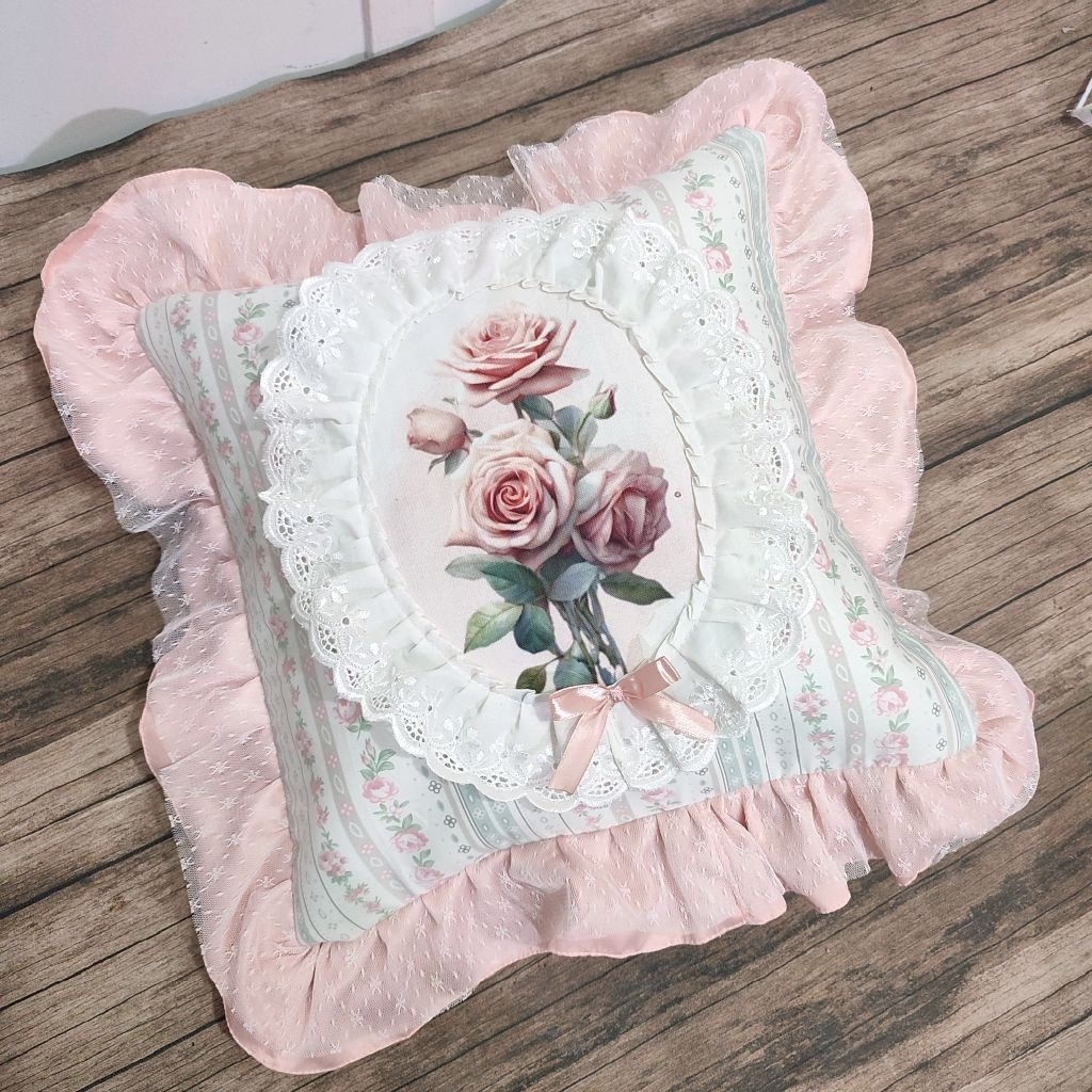 Sarung Bantal Sofa Cushion Cover Kursi Tamu Aesthetic Ukuran 40*40 Minimalis Cantik Modern  Bahan Ka