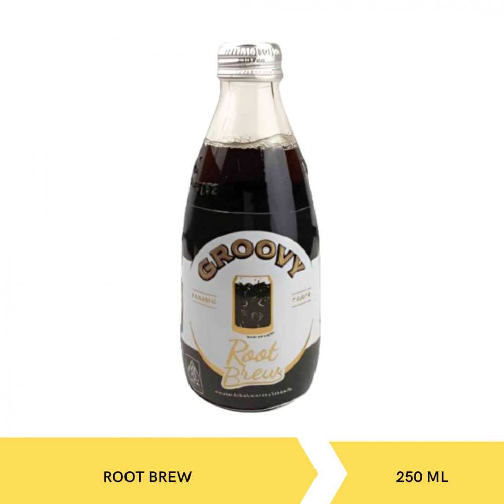 Groovy Root Brew Botol 250ml Minuman Berkarbonasi Rasa Sarsaparilla