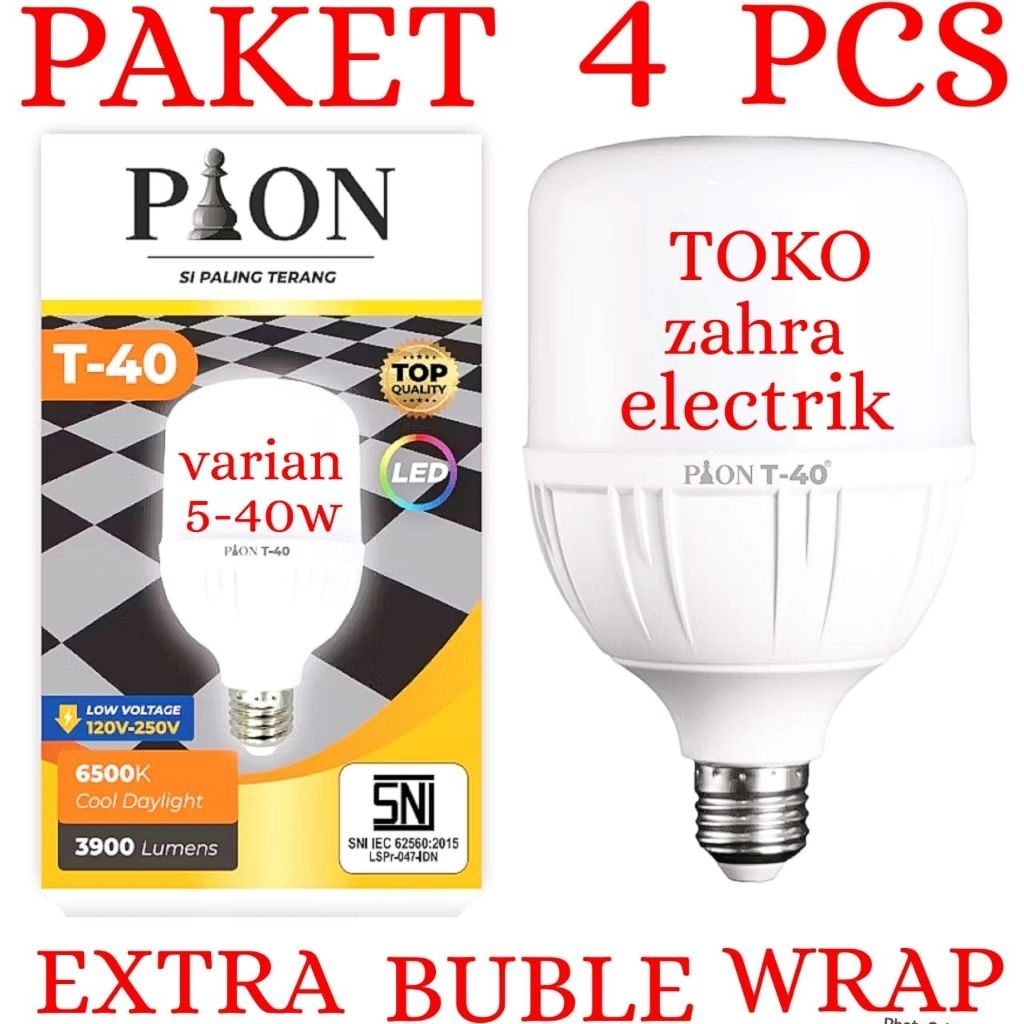 BOHLAM LED PION / LAMPU LED HAOMEN CAHAYA PUTIH PAKET 4 PCS
