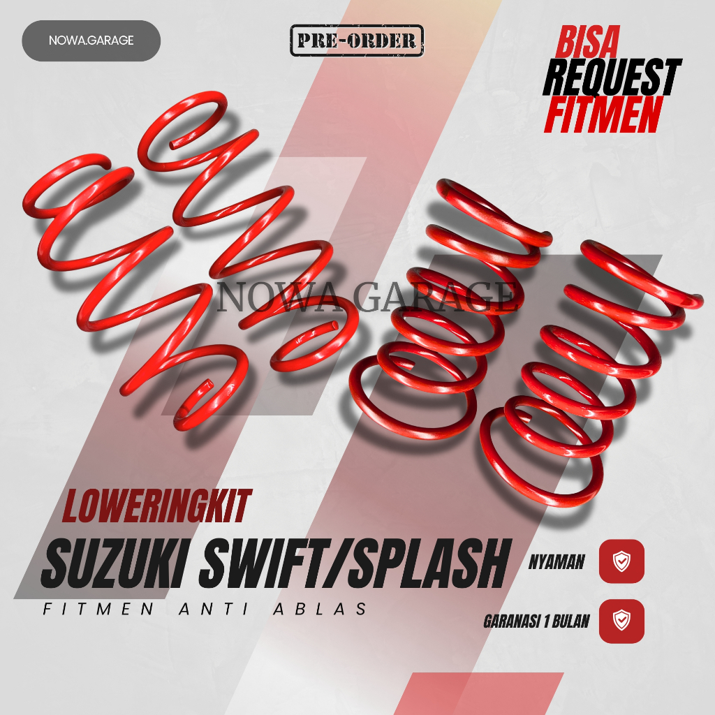 Lowering Kit Suzuki Swift  | Per Ceper Custom Suzuki Splash dll PNP Bergaransi