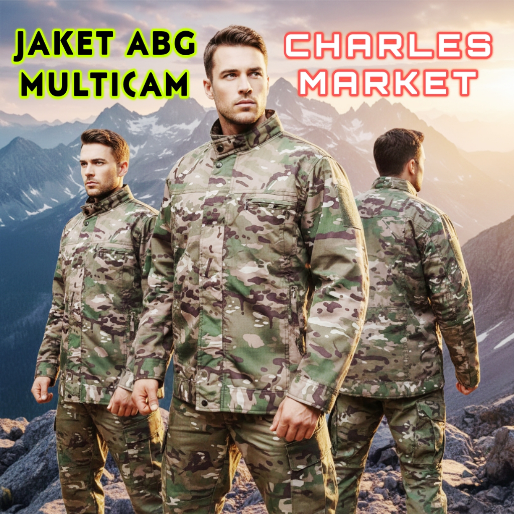 JAKET MULTICAM PREMIUM- JAKET MOTIF MULTICAM - JAKET CORAK MULTICAM