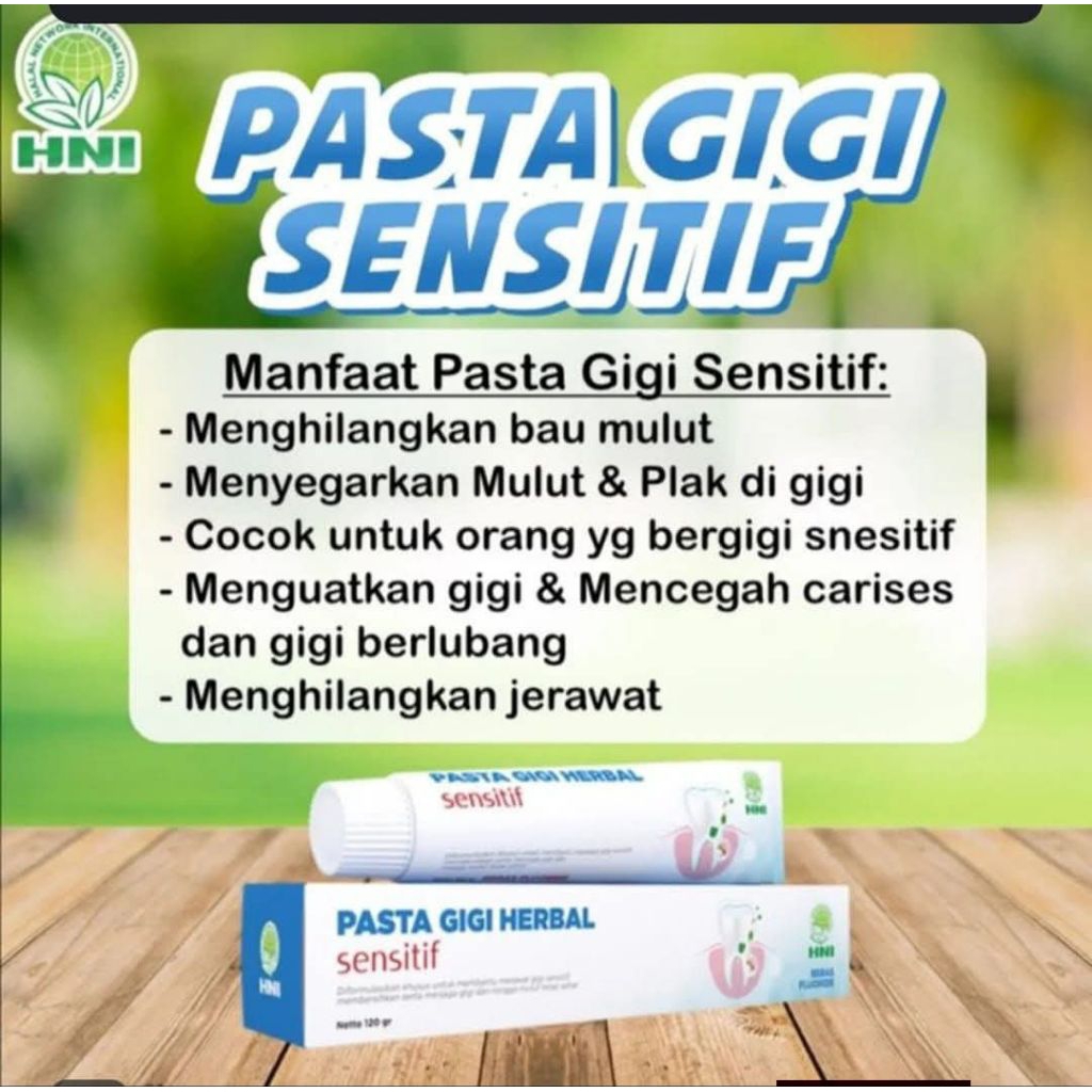PASTA GIGI HERBAL SENSITIVE DARI PRODUK HNI