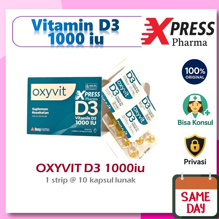 XPRESS  Oxyvit D3 1000 iu / Oxivit D3 / Vitamin D3 1000 iu