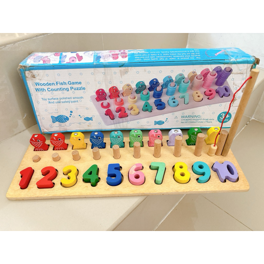 Preloved Mainan Edukasi Ikan Pancing