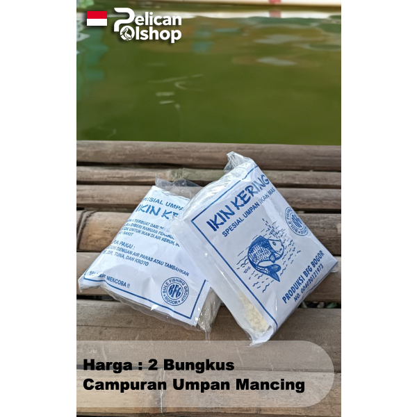 Ikin Kering BFG 2 Bungkus Sachet Bule Fishing Group Umpan Mancing Pancing Aroma Wangi Susu Hasil Bag