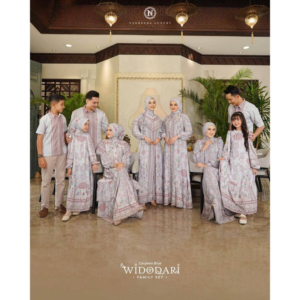 SARIMBIT WIDODARI NADHEERA LUXURY WARNA CARY LEAN BLUE | FAMSET NADHEERA |COUPLE FAMILY NADHEERA