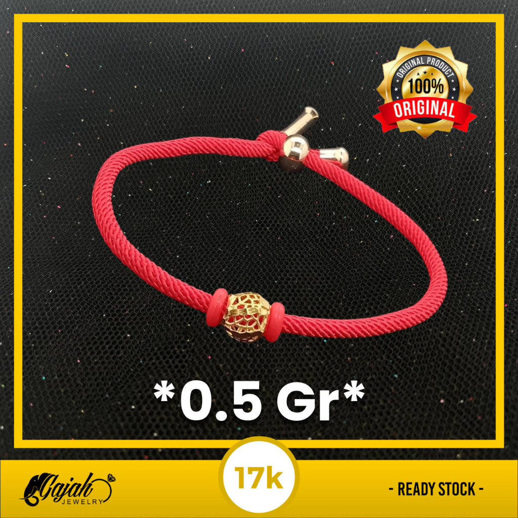 Gelang Tali Emas 17K - Toko Emas Gajah - 0.5 Gram 927