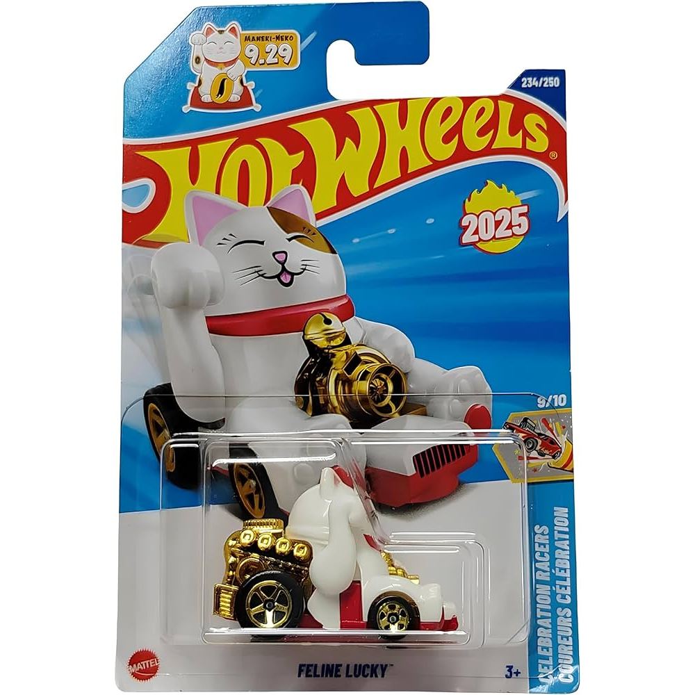 Hot Wheels Feline Lucky Diecast Feline Lucky