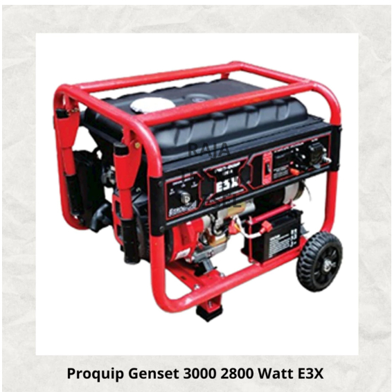 Proquip Genset 3000 2800 Watt E3X Generator Listrik Bensin Auto Choke ORIGINAL TERBAIK