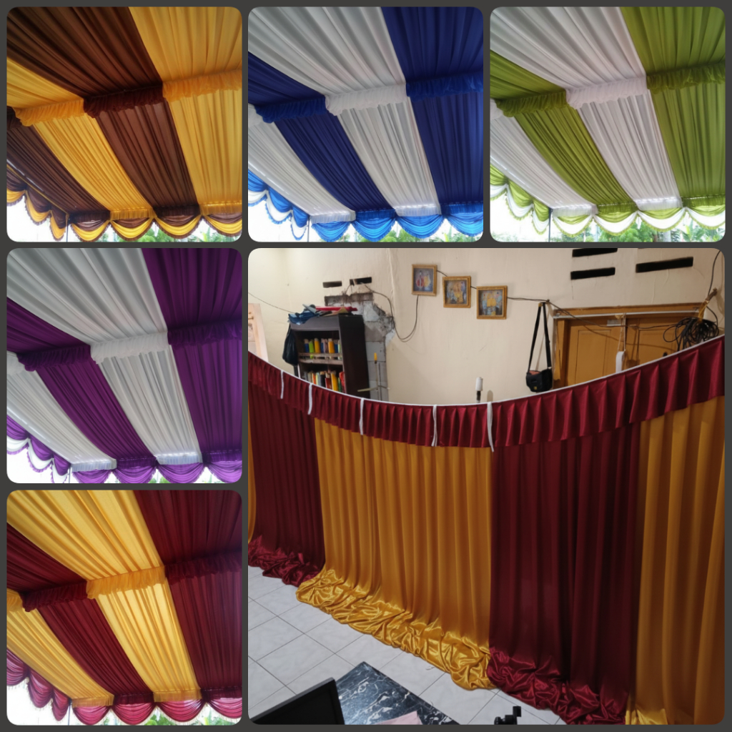 Plafon Tenda  Serut/Rempel Plafon Tenda Model Sisir