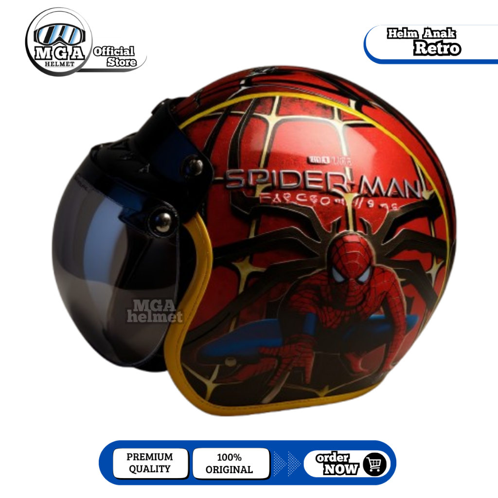 helm anak bogo karakter cewek cowok/ helm motor anak untuk usia 2-6 tahun