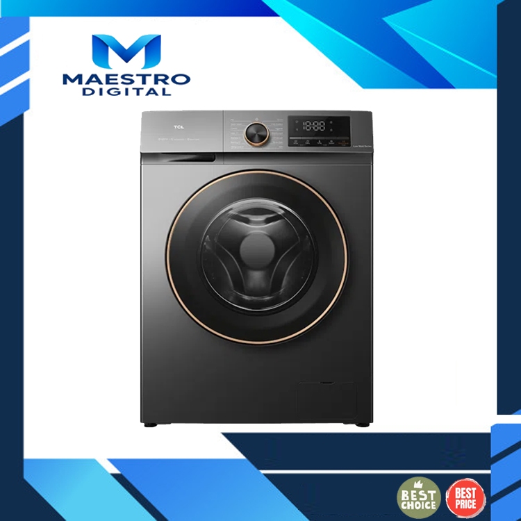 TCL TWF85-P11DG MESIN CUCI FRONT LOADING 8.5 KG / MESIN / TWF85 P11DG / TWF85 / P11DG Garansi Resmi