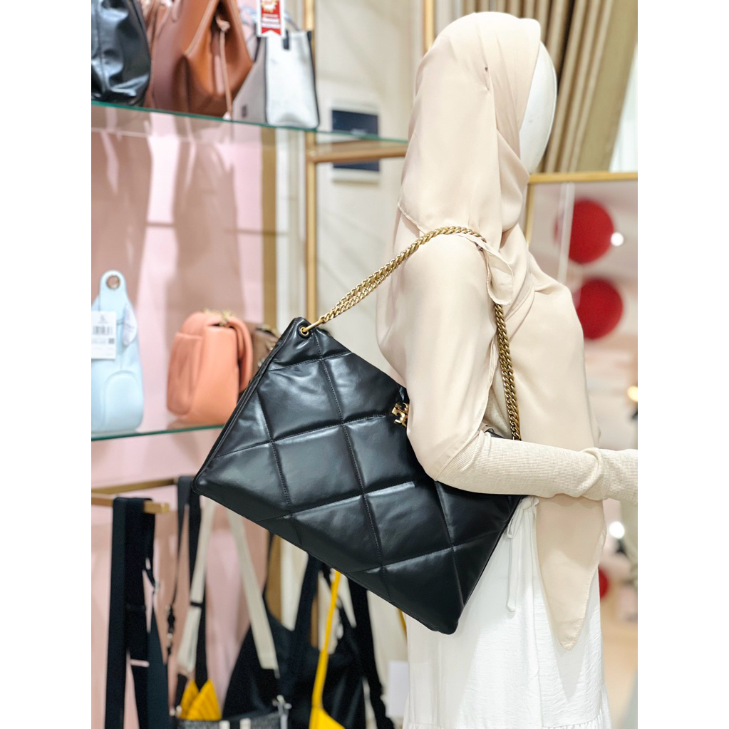 KIRA DIAMOND TOTE BLACK