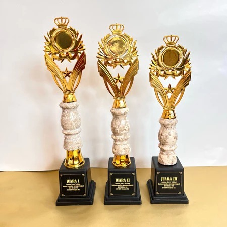 PIALA MARMER SATU SET MURAH CANTIK | PIALA SET MARMER KEJUARAAN