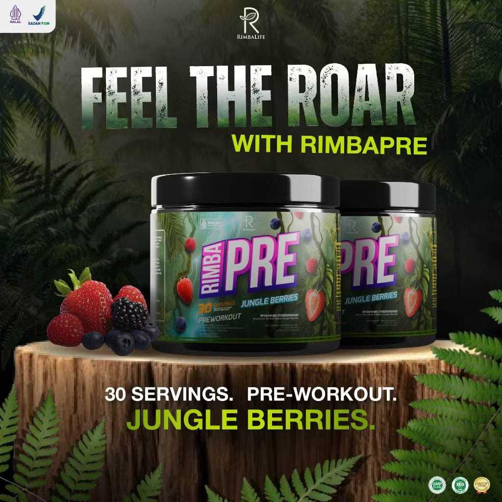 Rimbalife Rimbapre Pre Workout 30 Servings – Suplemen Fitness