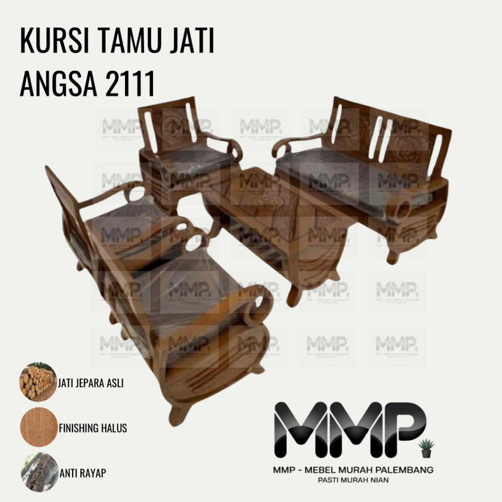 Kursi Tamu Jati Angsa 2111 | Kursi Sofa Tamu Jati Asli Jepara Murah Palembang