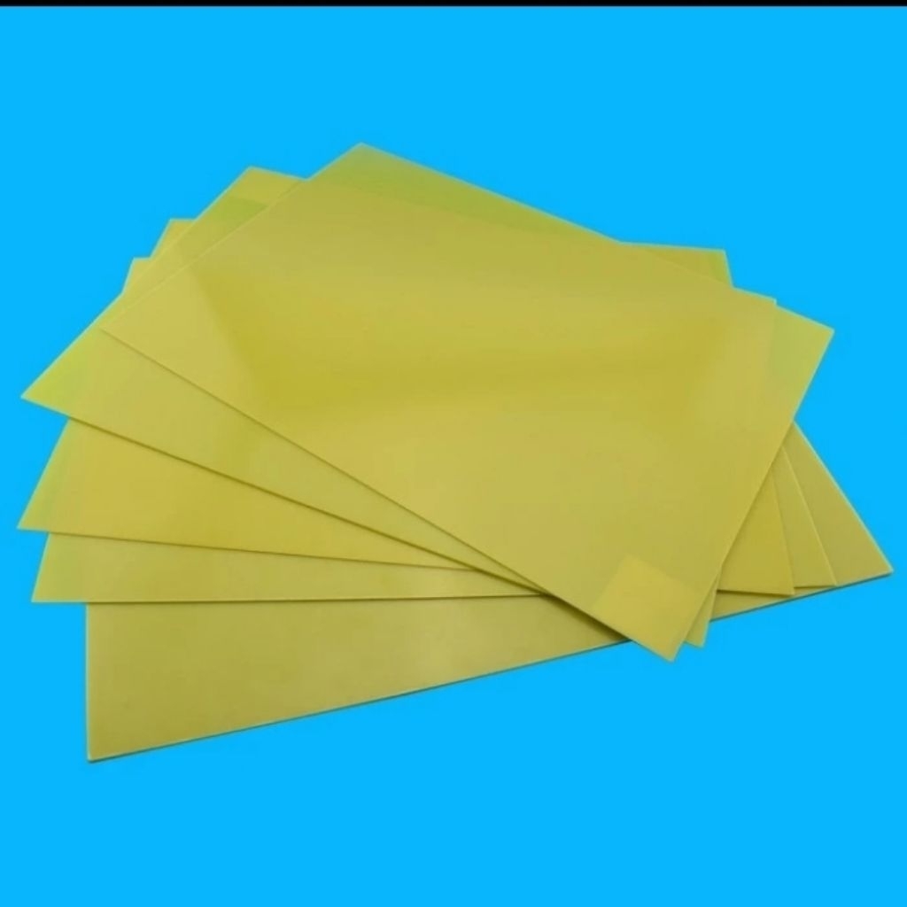 Resin Kuning Lembaran / Epoxy Fiberglass Sheet G11 10mm x 50cm x 50cm