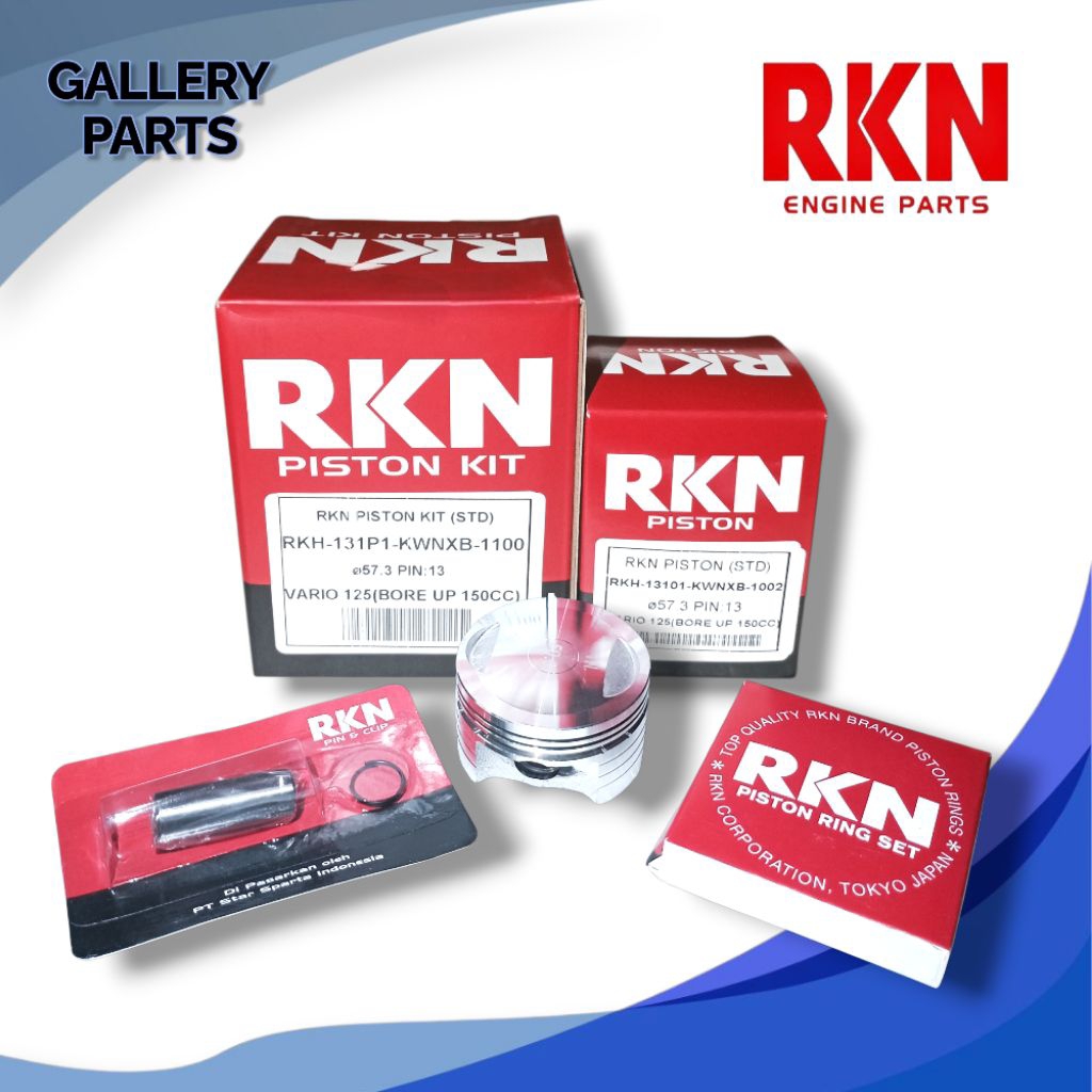 PISTON KIT SEHER VARIO 125 BORE UP (KWNXB) RKN ORIGINAL
