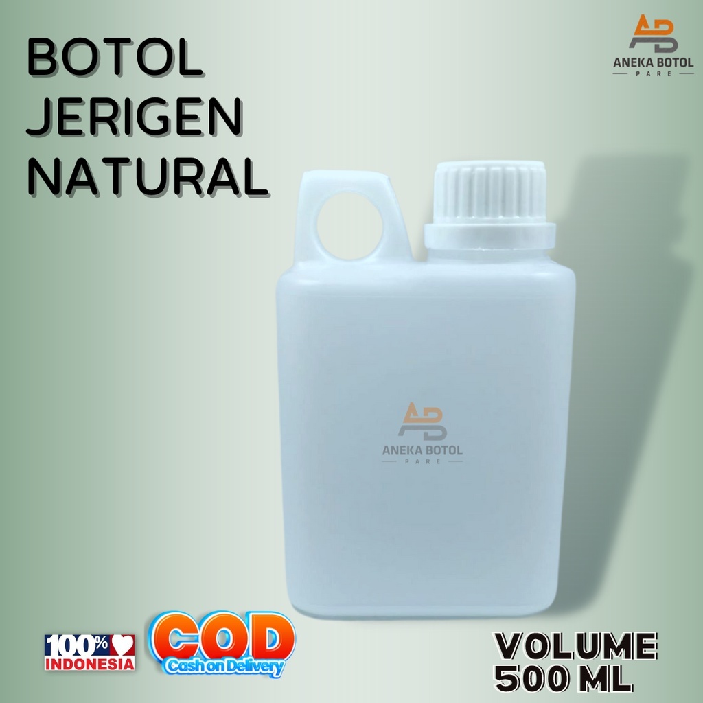 Ecer Jerigen 500ml Pendek Jerigen 1/2 Liter Jerigen 500ml Natural Jerigen 1/2 Liter Natural Bahan HD