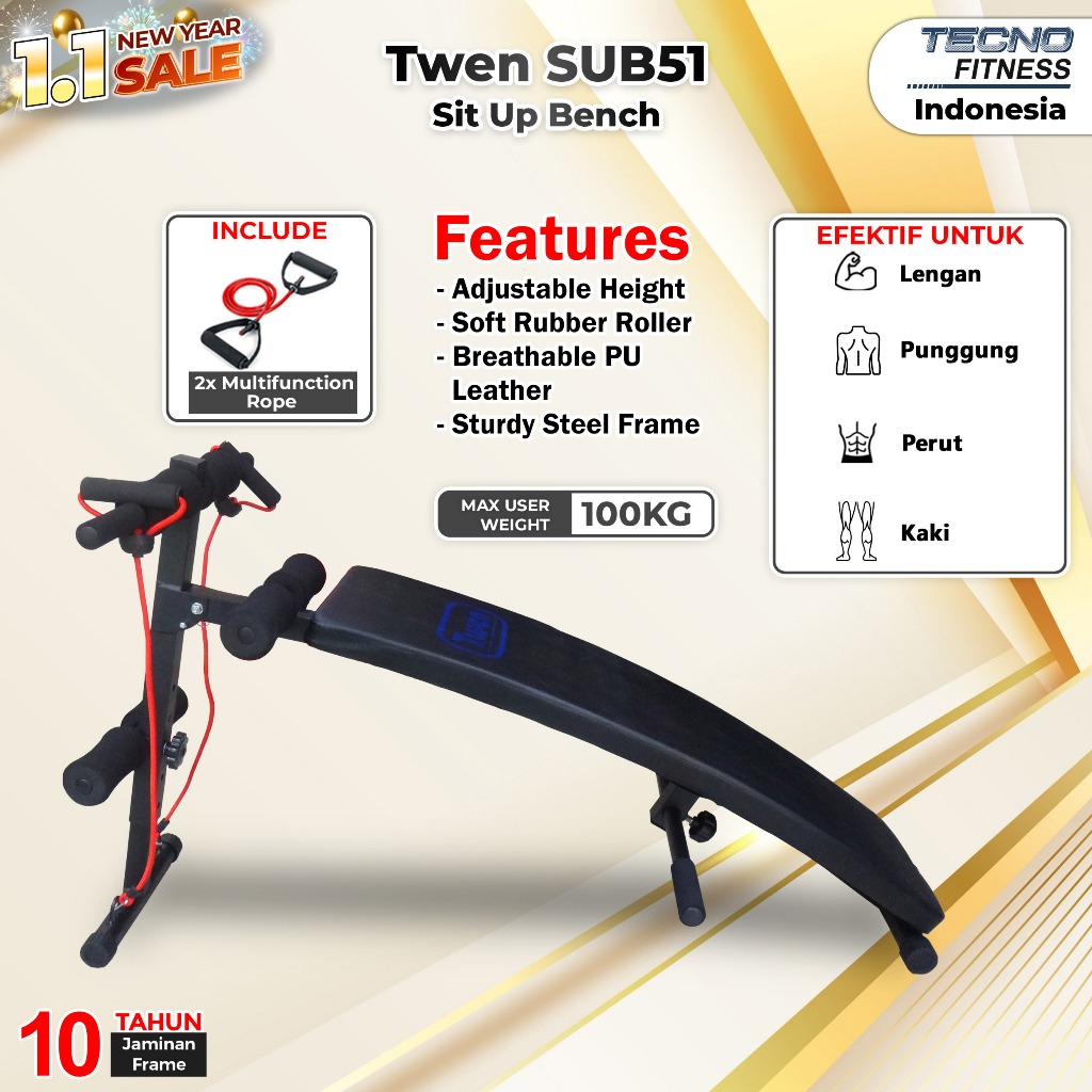 Sit Up Bench Twen Sit Up Bench Adjustable Folding Fitness