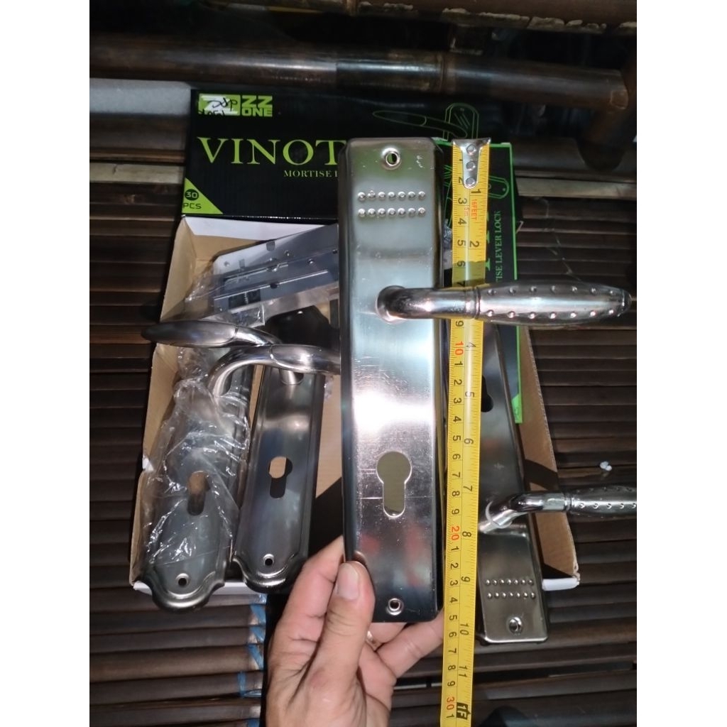 handle pintu 25 cm gagang pintu 1 set bahan berkualitas kunci set besar