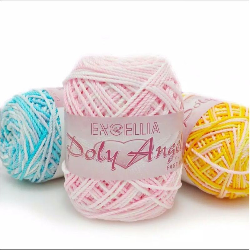 Benang Rajut / Crochet Excellia - Poly Angel - Mix