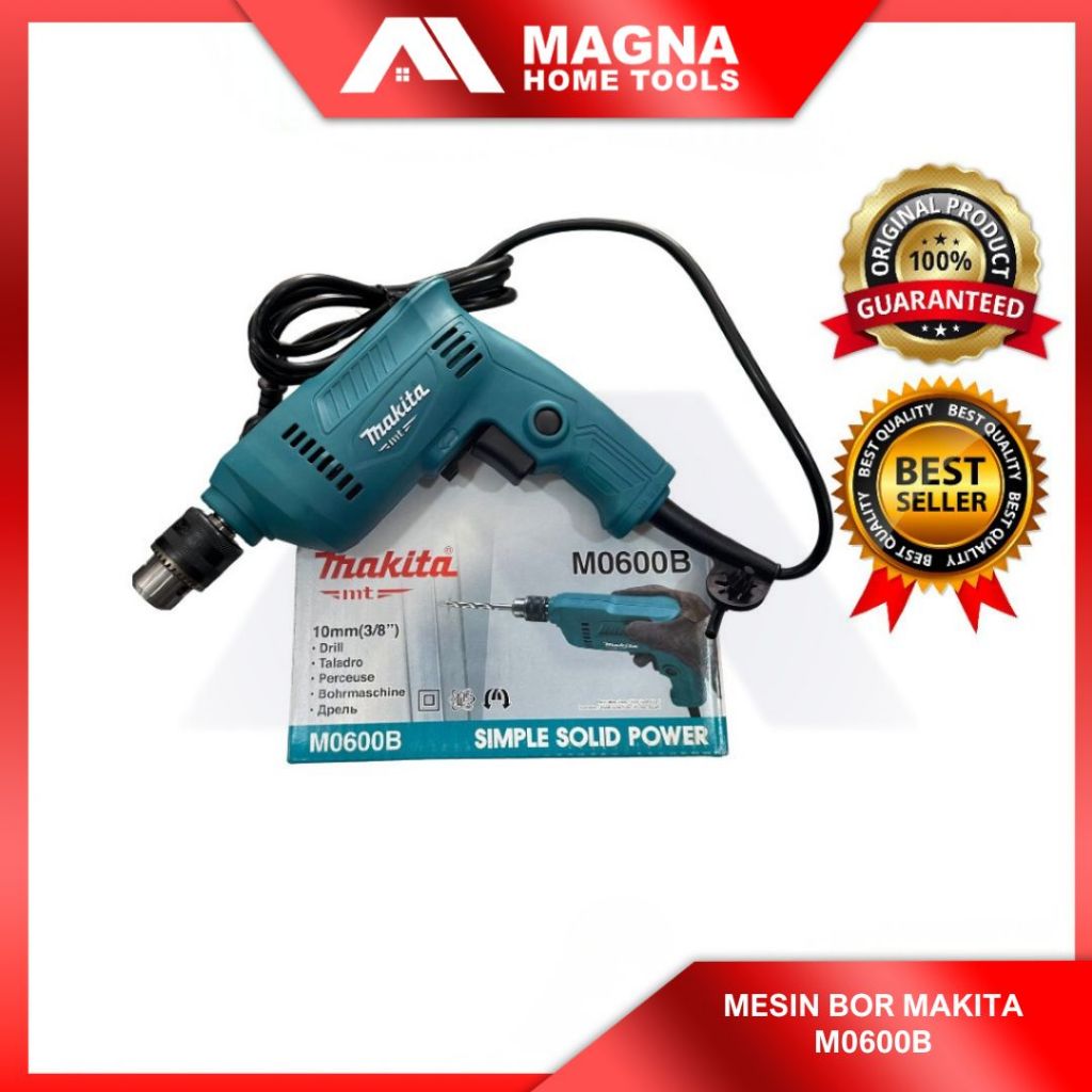 MESIN BOR LISTRIK MAKTEC MAKITA 10 MM ORIGINAL MT60