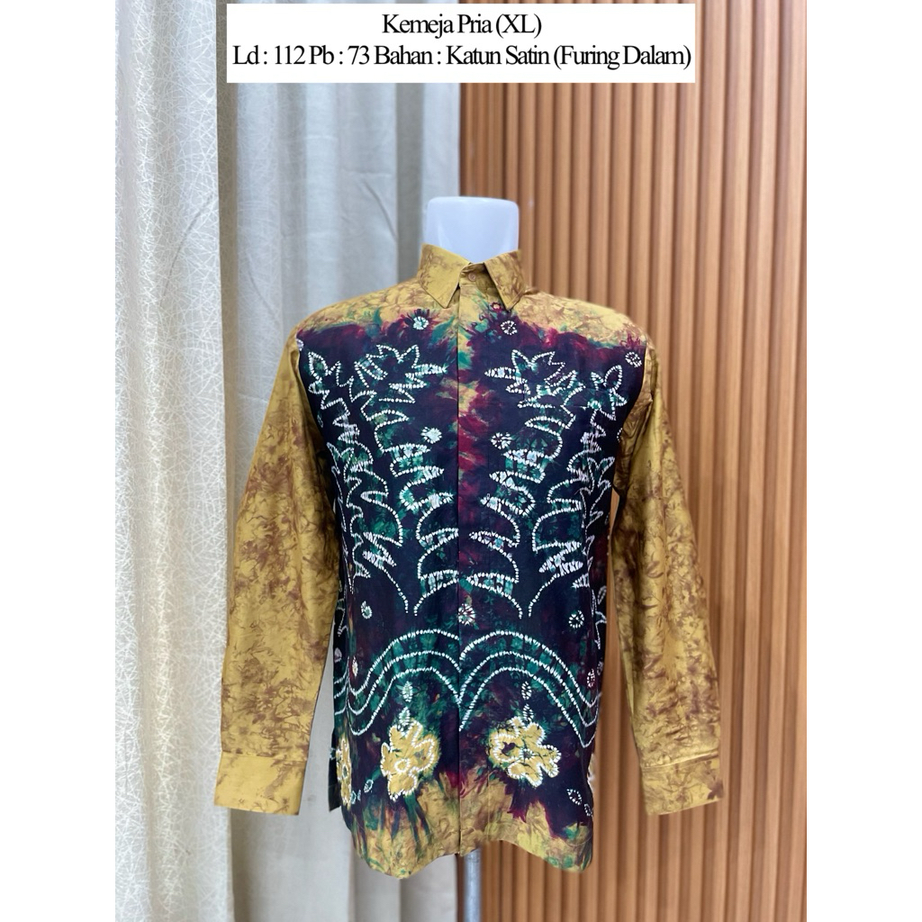 kemeja s pria katun satin