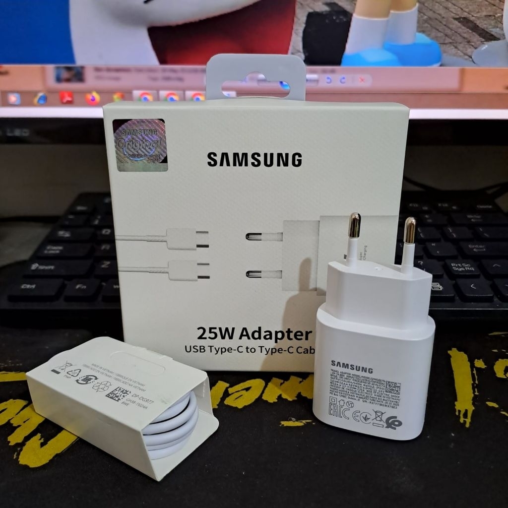 Charger Hp Samsung M23 M33 M34 M53 M54 A33 A34 A53 A54 25 WATT TYPE C TO C