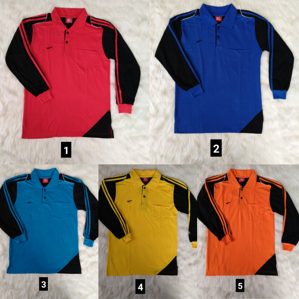 Baju Olahraga Lengan Panjang Lengan Pendek Berkerah Kaos Polo Krah Kaos Olahraga Guru