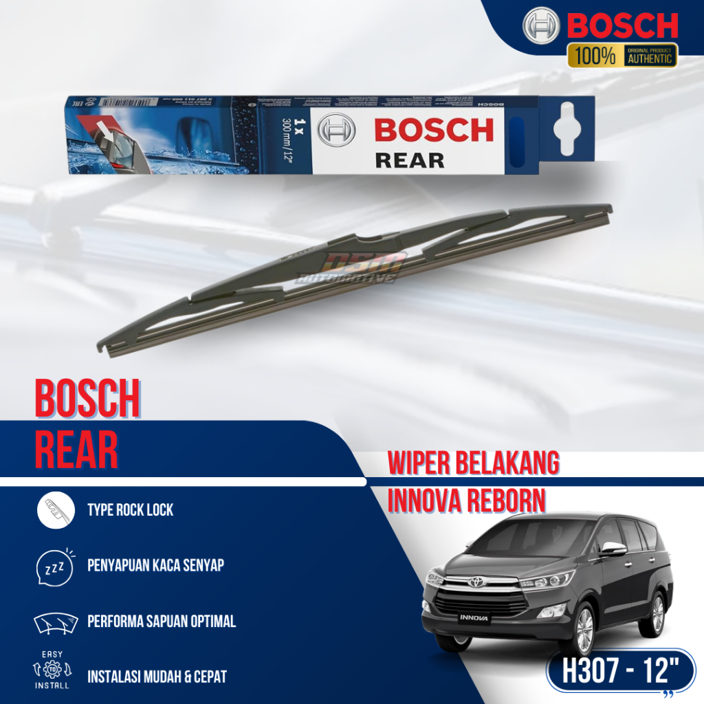 Bosch Rear Wiper / Wiper Belakang Toyota Innova Reborn - 12 Inch / Bosch Original