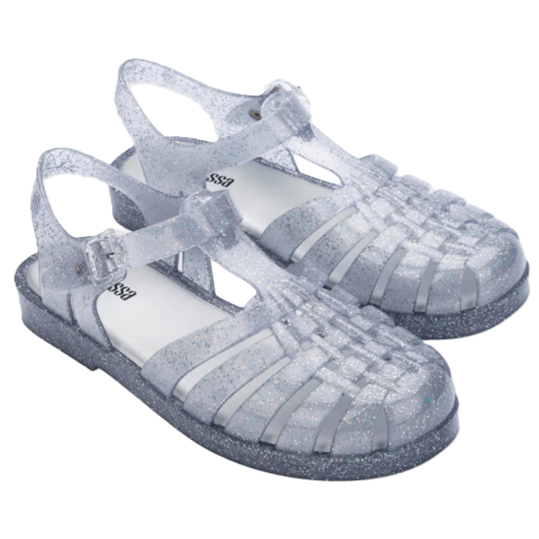 Melissa Possession Shiny AD Glitter Clear Silver