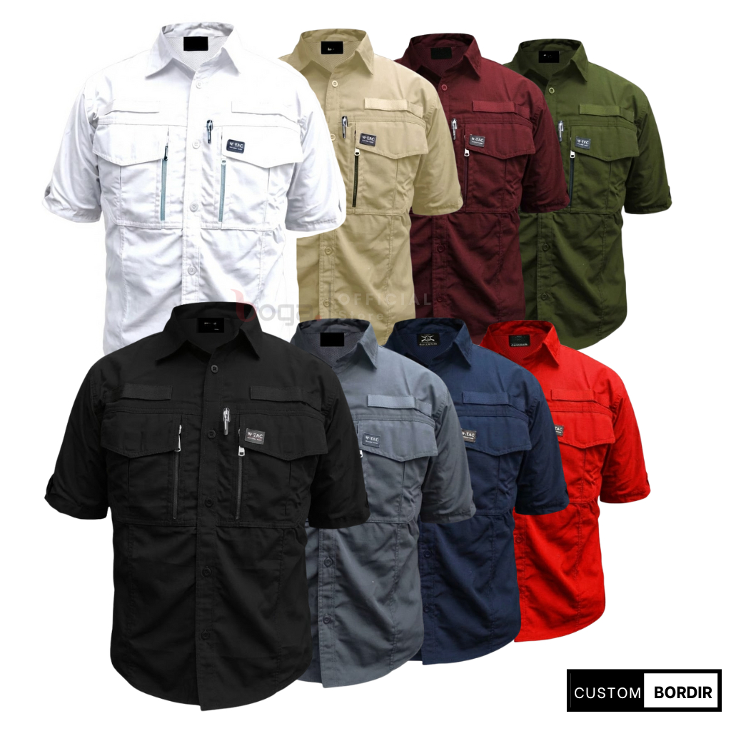 BOGA M-TAC KEMEJA TACTICAL LENGAN PENDEK PREMIUM BAJU KAMEJA KANTOR ARMY OUTDOOR LAPANGAN KERJA PDL 