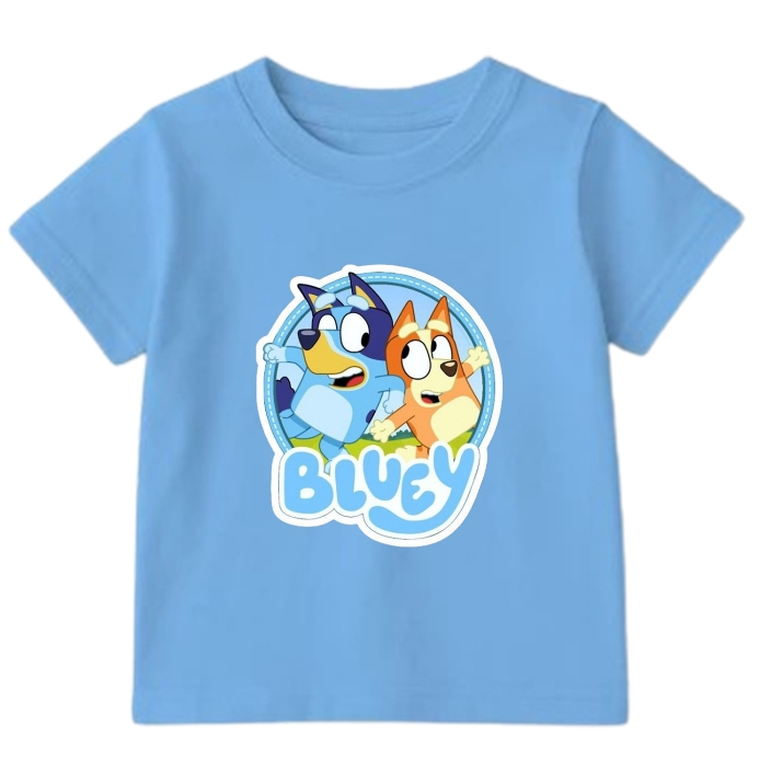 Kaos Anak Unisex Bluey Bingo 2--10 Tahun - Baju Bluey Anak Laki Laki dan Perempuan - Atasan Bluey An