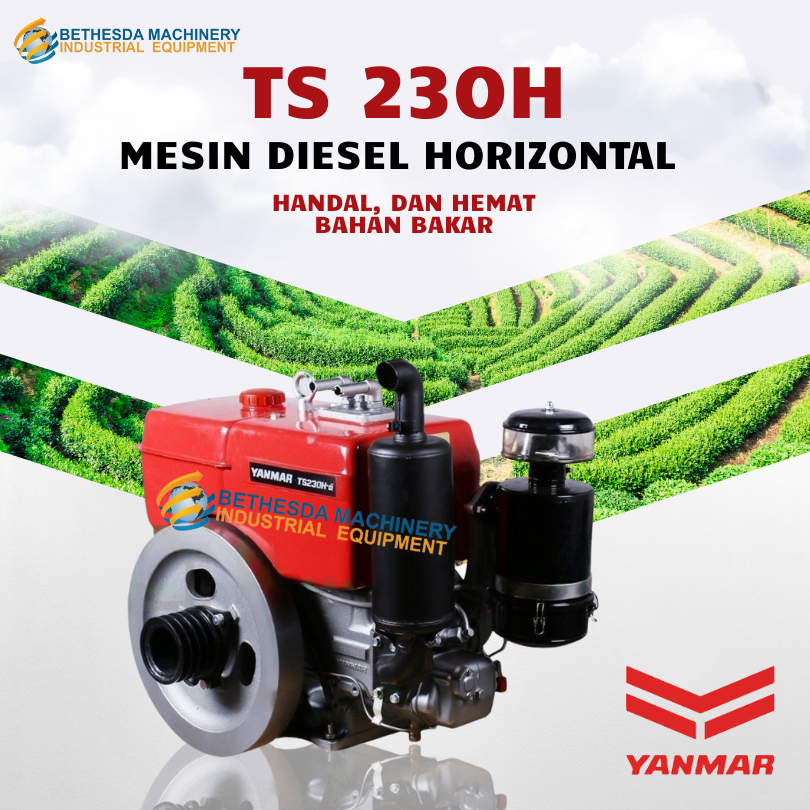 Yanmar Diesel 23 HP Mesin Penggerak 23 PK Yanmar TS 230 H-di Hopper