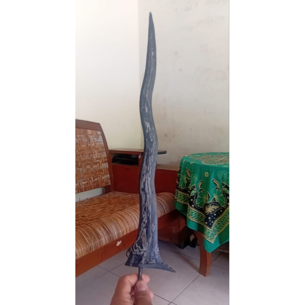Bilah Keris Pendowo Luk 5 Pamor Beras Wutah
